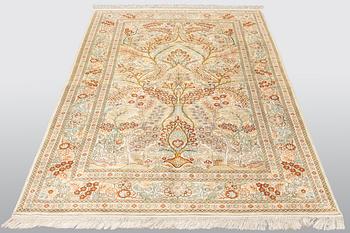 A rug, Oriental silk, ca 154 x 92 cm.