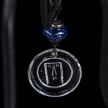 Erik Höglund, chandelier, glass and iron, second half of the 20th century.