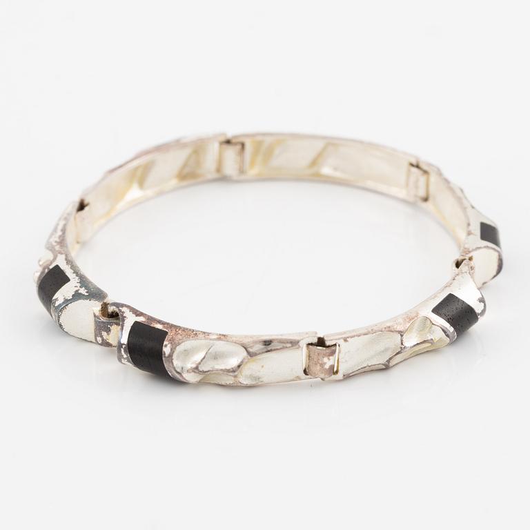 Lapponia, armband, silver och trä.