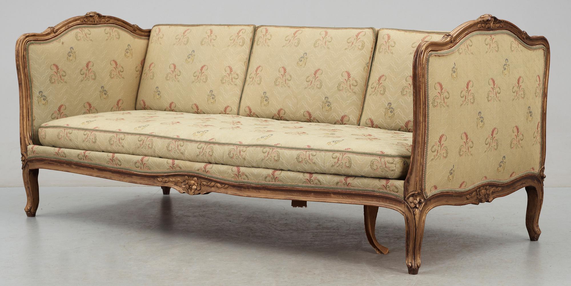 BANKETTSOFFA, rokokostil, 1900-talets första hälft.