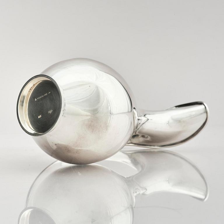 Kay Fisker, a sterling silver jug, company Anton Michelsen, Copenhagen, Denmark.