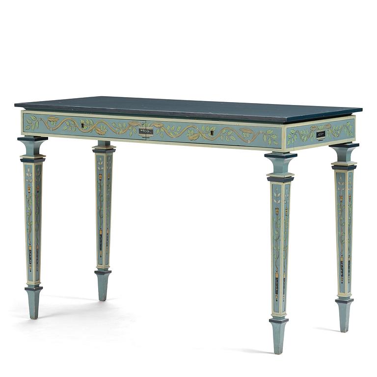 Carl Malmsten, a Swedish Grace console table, cabinetmaker Albin Johansson, Stockholm, for Villa Kvikkjokk, 1927.