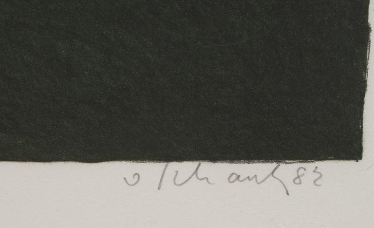 PHILIP VON SCHANTZ, färglitografi, signerad, numrerad 56/160 och daterad 82.