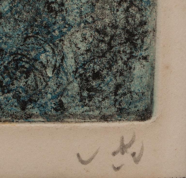 ROBERTO MATTA, färgetsning, signerad och numrerad 94/100.