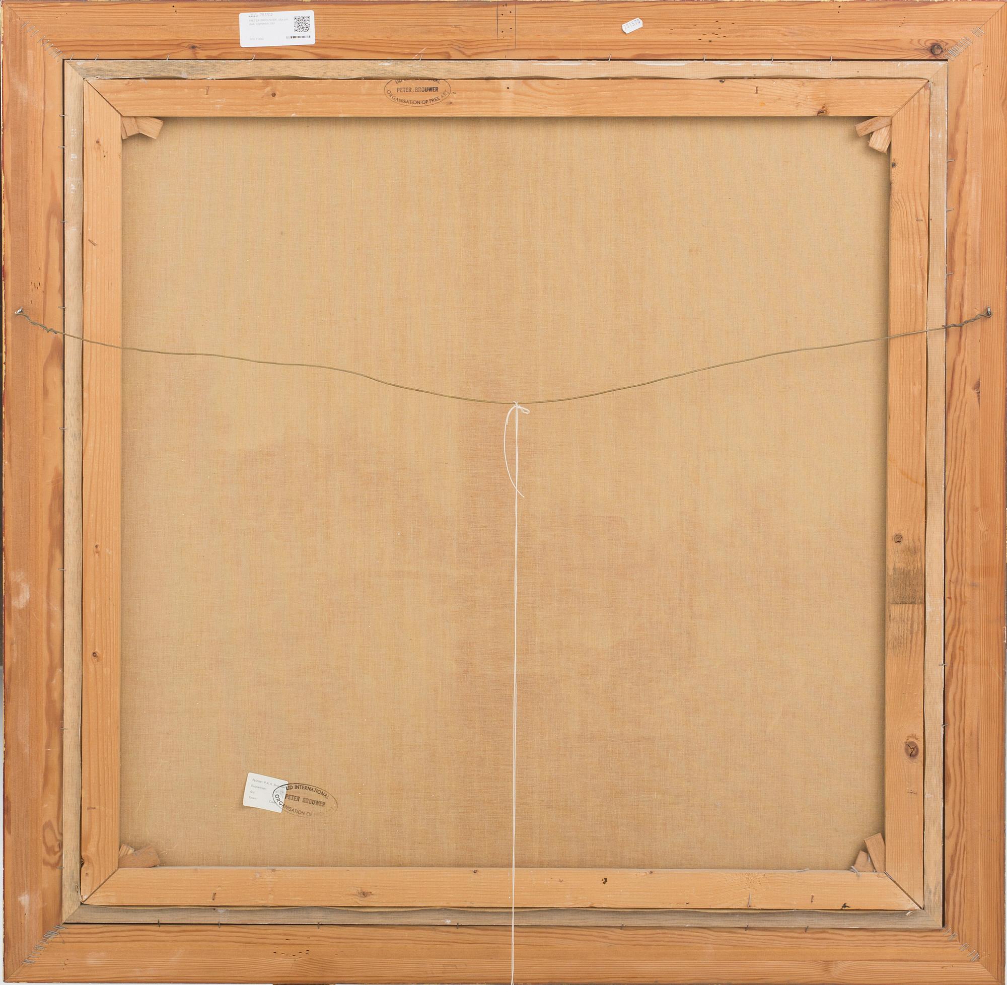 PIETER BROUWER, olja på duk, signerad.