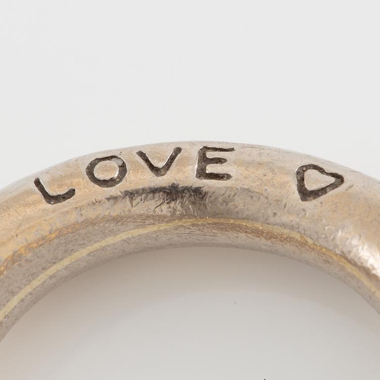 Charlotte Lynggaard, Ole Lynggaard, "Love ring", 18K white gold with brilliant-cut diamonds.