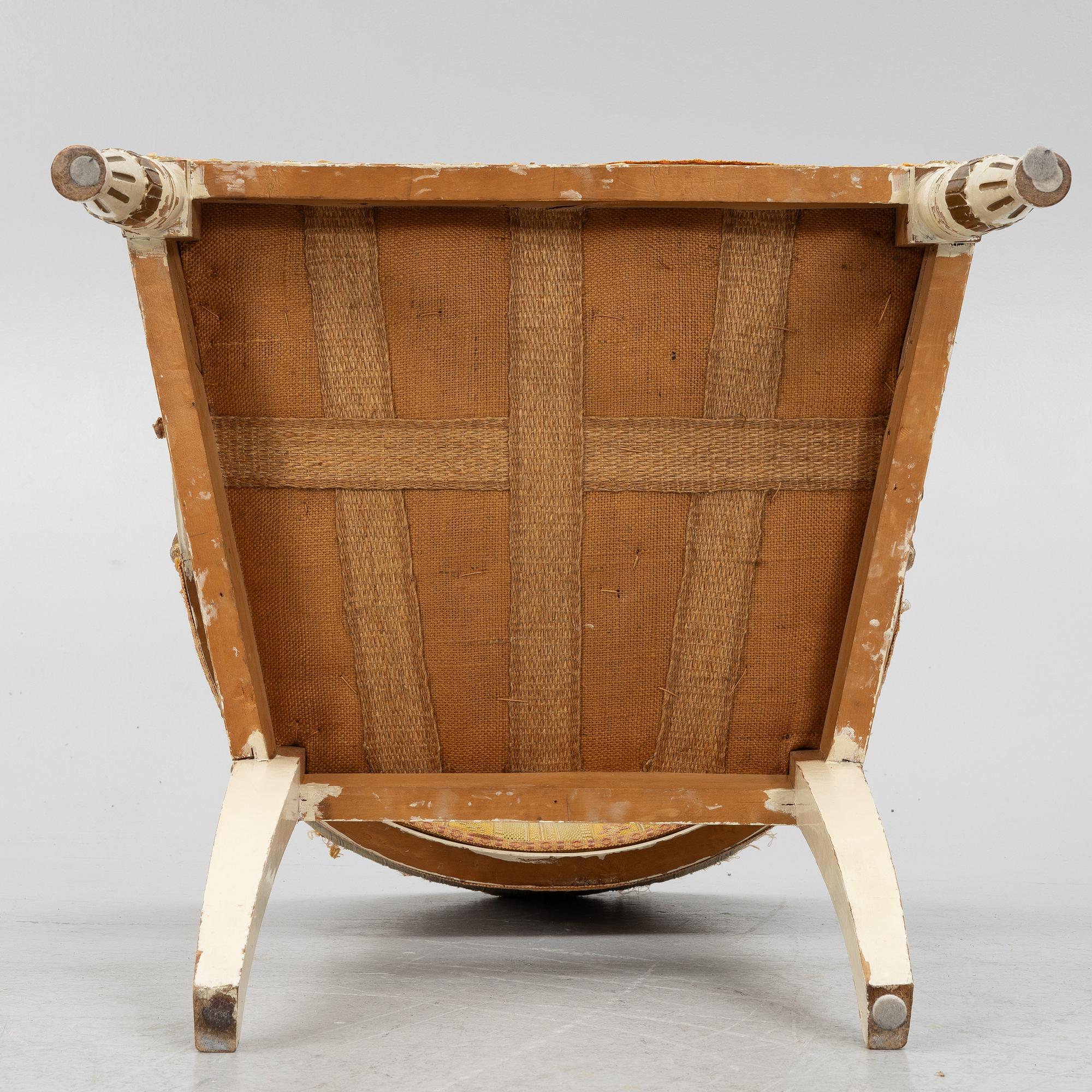 Bergère, 20th century, Late Gustavian style.