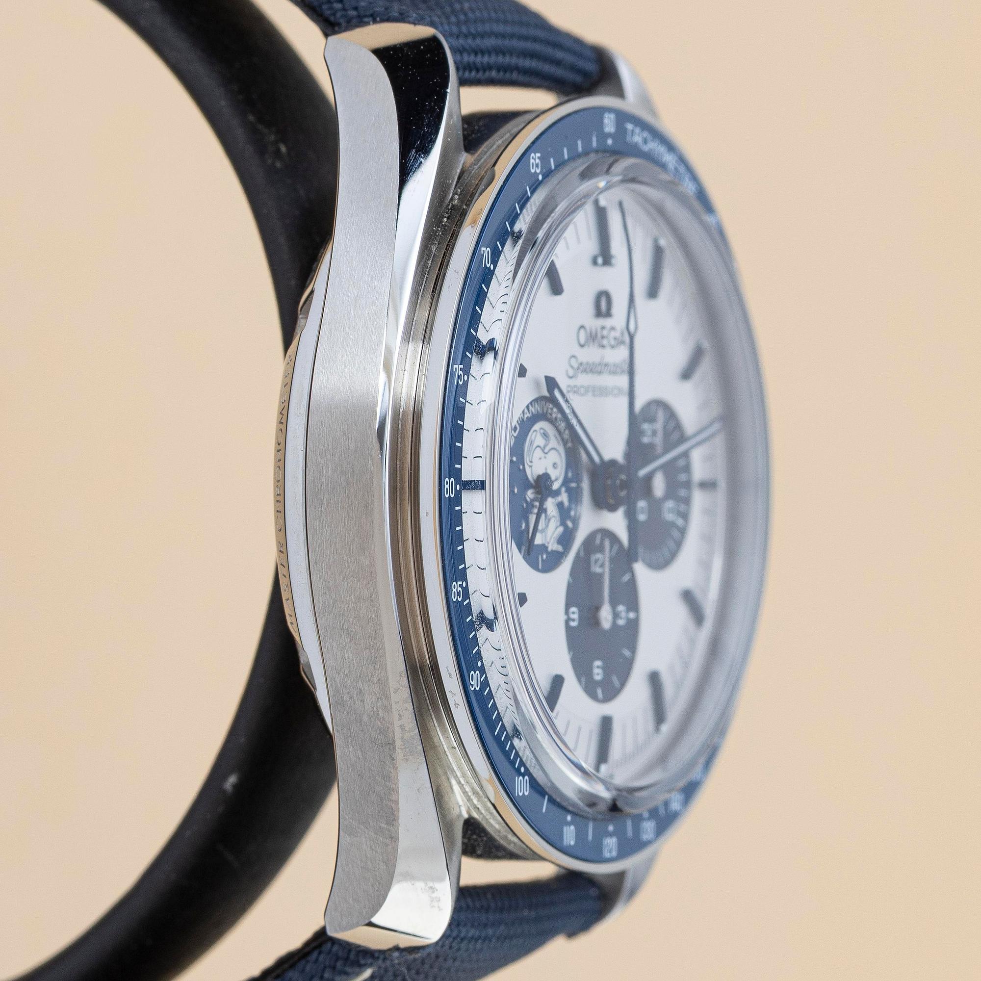 Omega, Speedmaster, Moonwatch, Professional, "Silver snoopy award" 50th Anniversary, ca 2023.