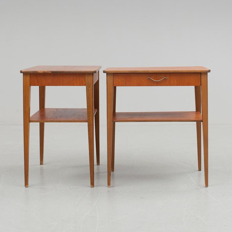 SÄNGBORD, ett par. 1960-tal.