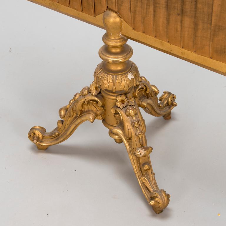 A late 19th century fire screen.
