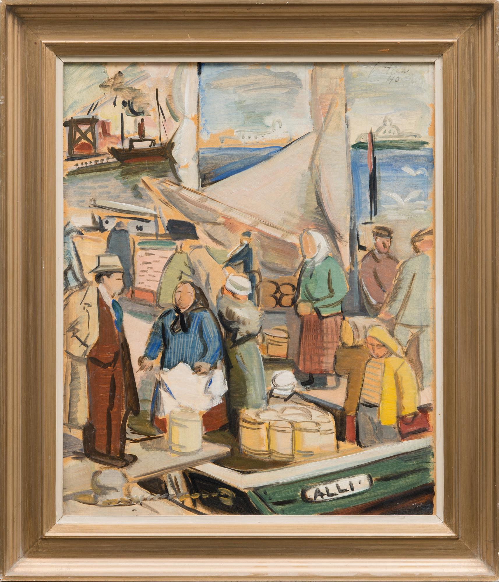 ATTE LAITILA, olja på pannå, signerad och daterad -40.