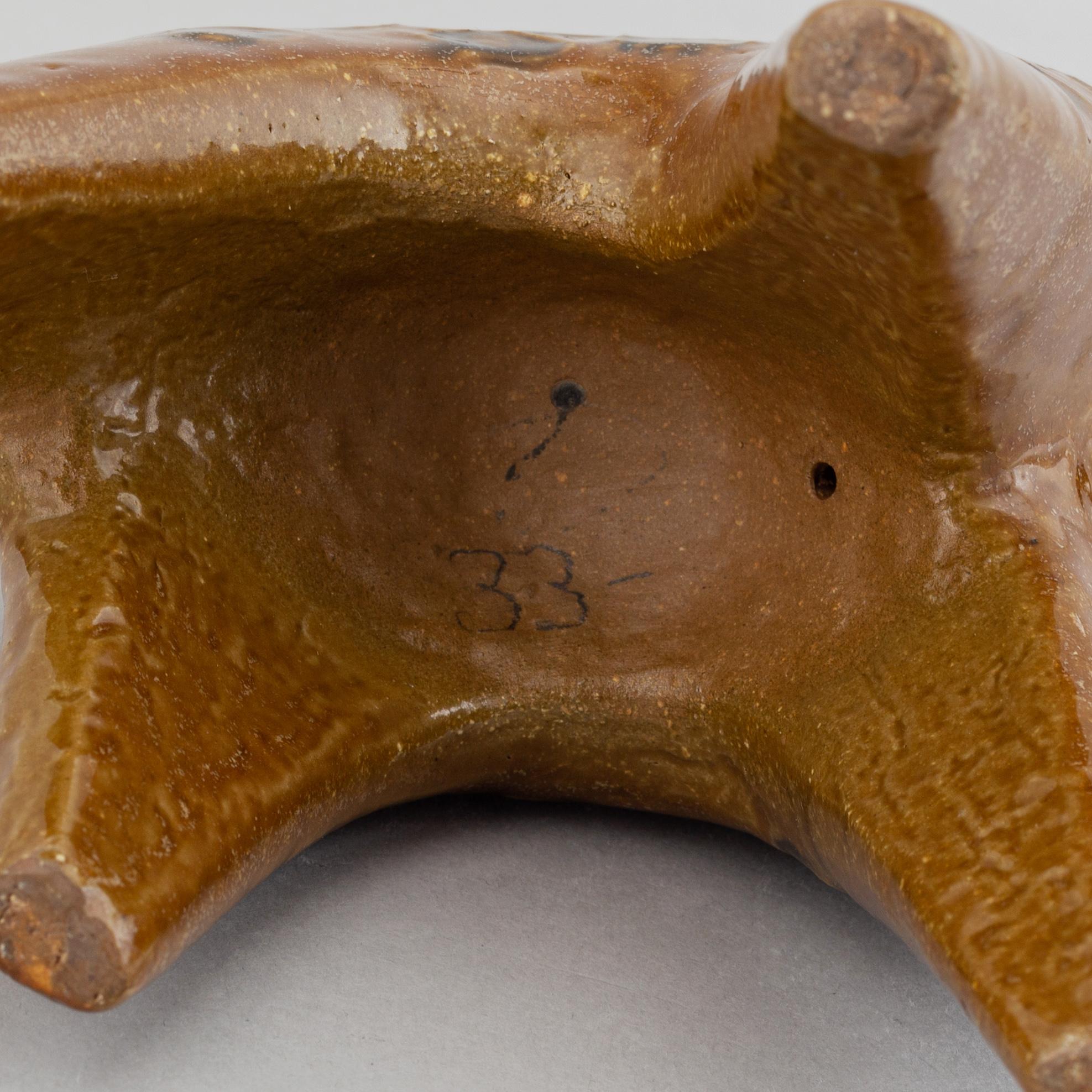 Lisa Larson, a stoneware figurine, 'Giraffe' from the series 'Stora Zoo' for Gustavsberg.