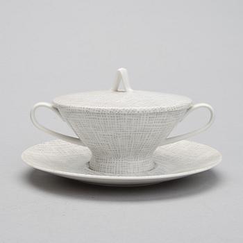 MATSERVIS, 78 delar, porslin, " Form 2000", Richard S. Latham & Raymond Loewy, Rosenthal 1900-talets mitt.