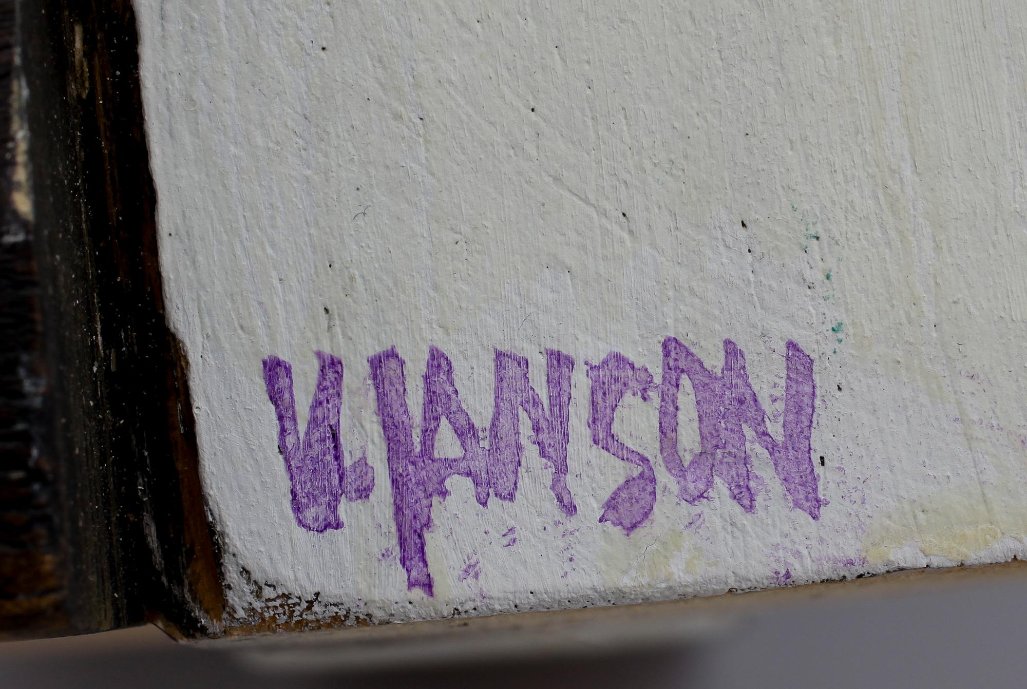 VIDE JANSON, skulptur. Trä. Sign.