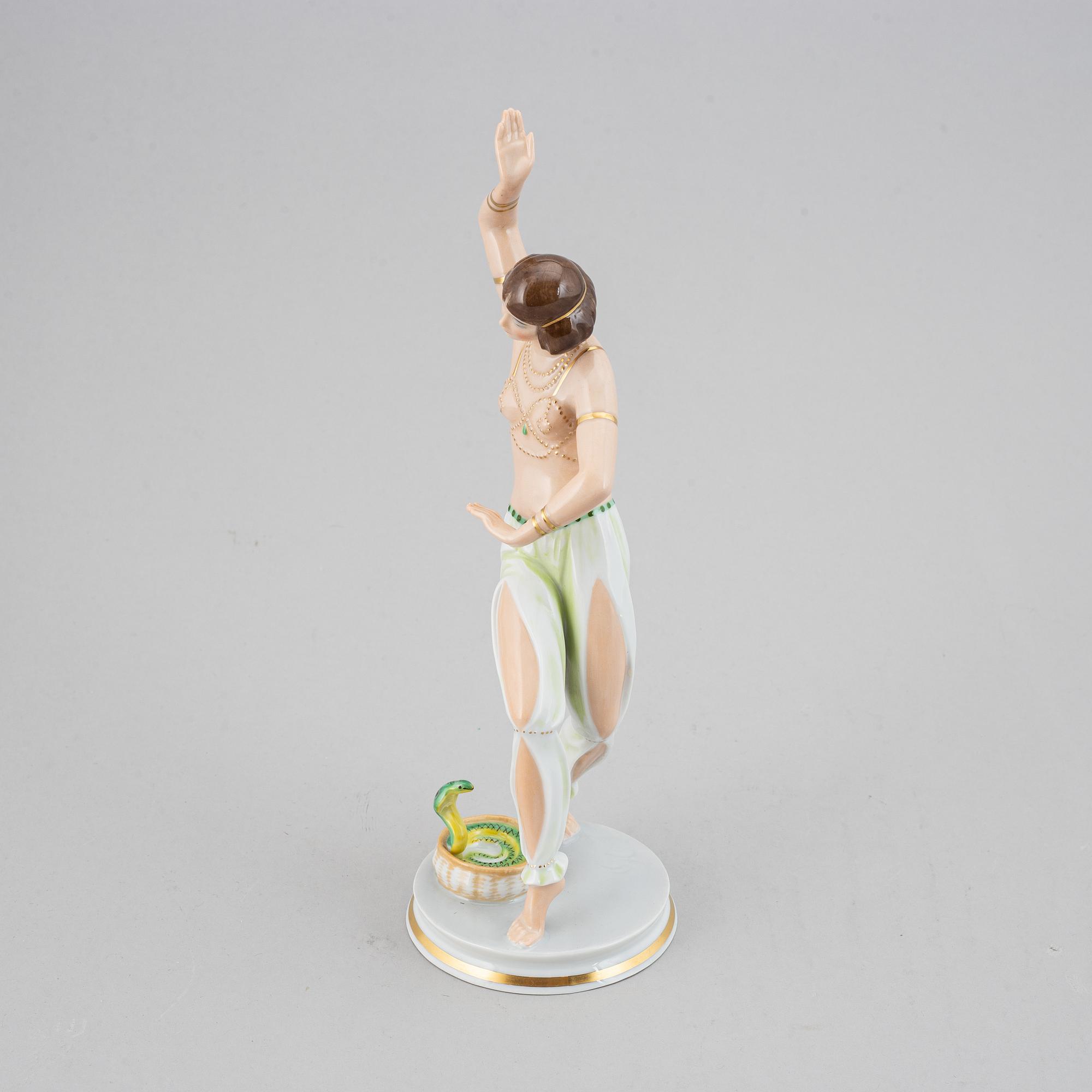 GUSTAV OPPEL, figurin, porslin, art déco, Rosenthal, 1930-tal.