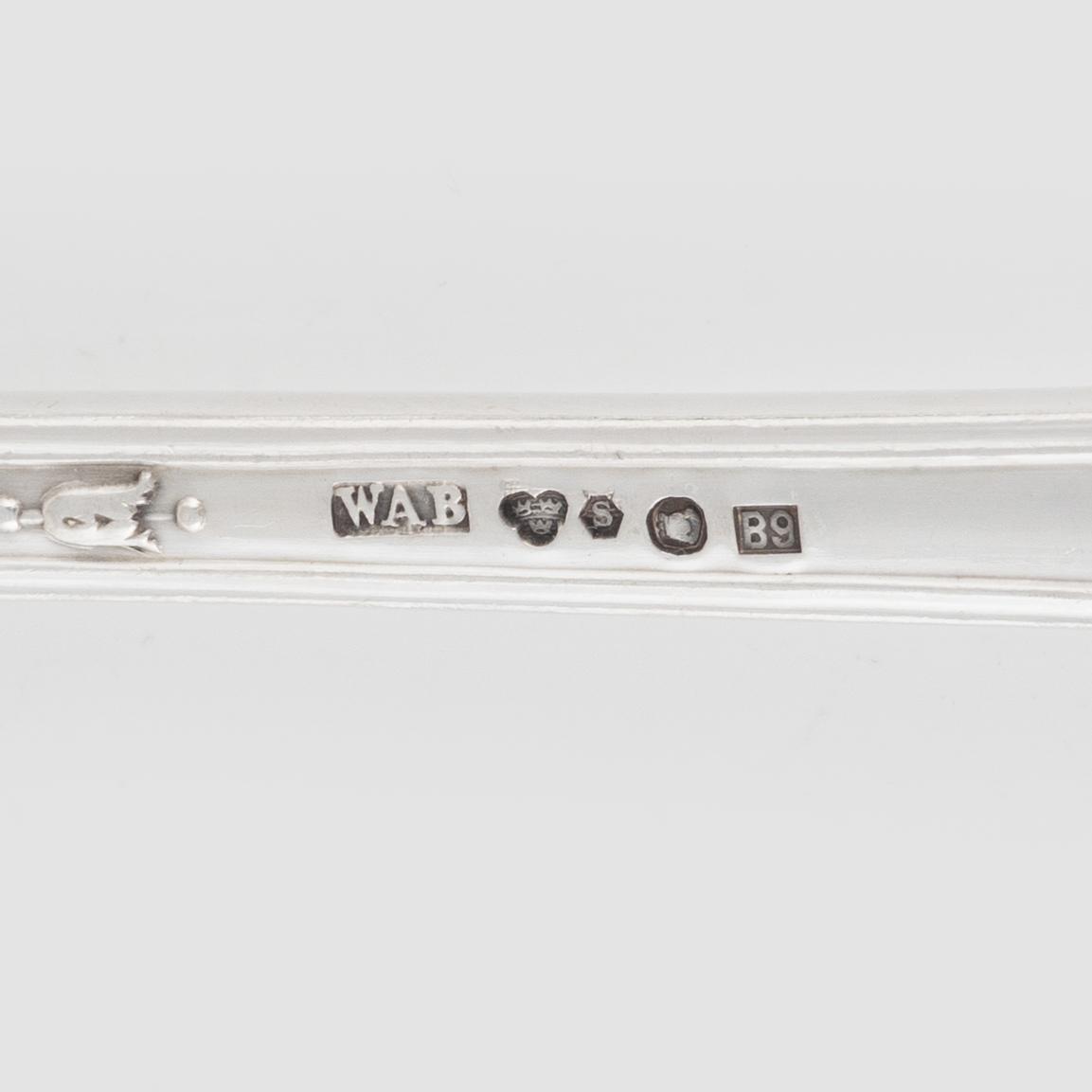 A Swedish Silver Cutlery, W.A. Bolin 'Model B', Stockholm 1948-1967 (127 pieces).