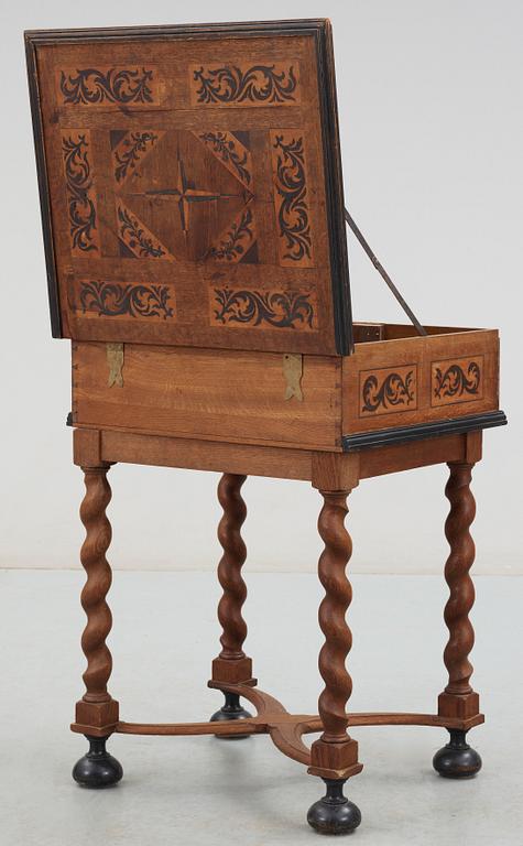 SCHATULL, barockstil, 1800-tal.