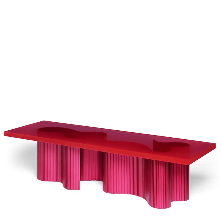 Erik Olovsson, a low table, 'Spine', Studio E.O., his own studio, 2020.