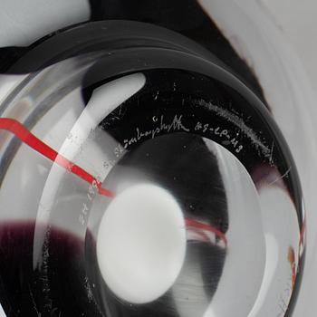 Erik Höglund, skål, Studioglas, Strömbergshyttan, 1990.