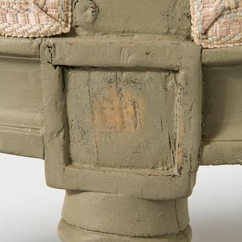 A Gustavian armchair by Johan Erik Höglander, master in Stockholm 1777-1813. Signed IEH.