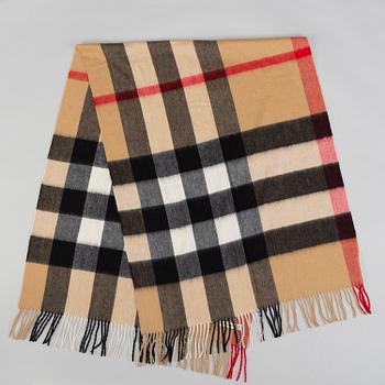 BURBERRY, a cashmere scarf.