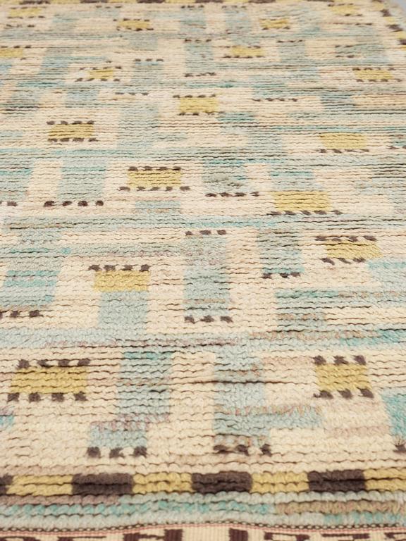 MATTA. "Turkos ryan". Rya. 201 x 103,5 cm. Signerad MMF.