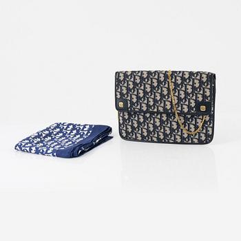 Christian Dior, bag and scarf.