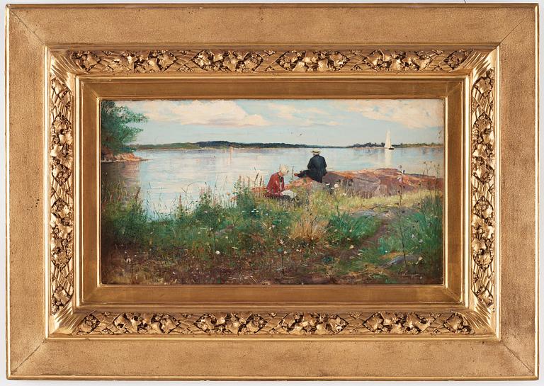 AXEL LINDMAN, oil on canvas, signed Axel Lindman and dated 1886.