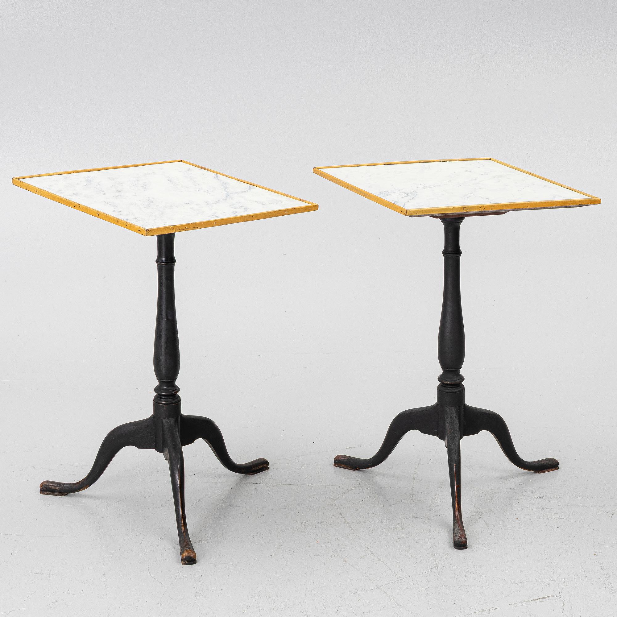 Fällbord, ett par, Sverige, omkring år 1800, Sengustavianska.