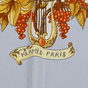 SCARF, siden, "Au Pays de Cocagne", design Zoé Pauwels, Hermès, Paris.