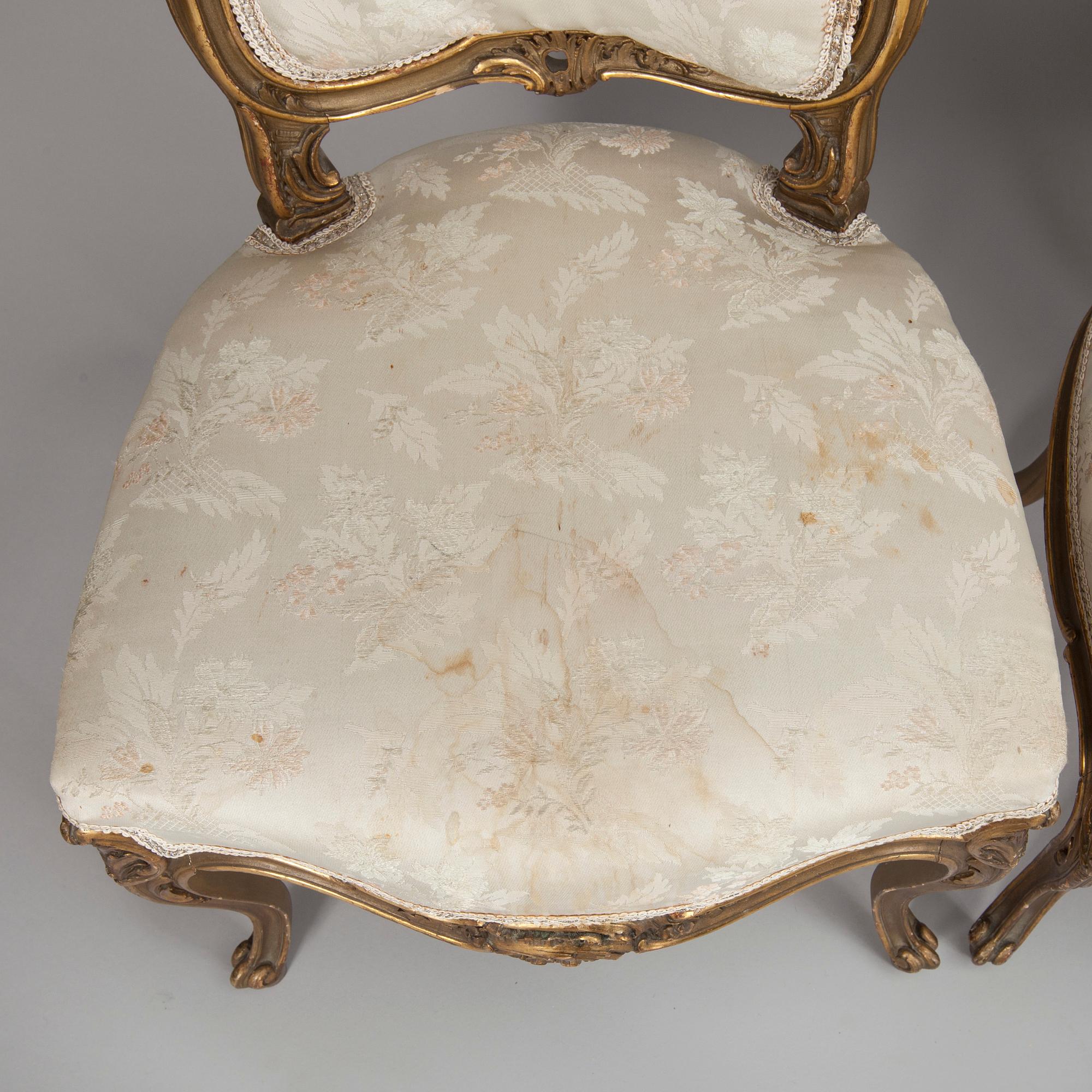 STOLAR, 3 st, rokokostil, sekelskiftet 1800/1900.
