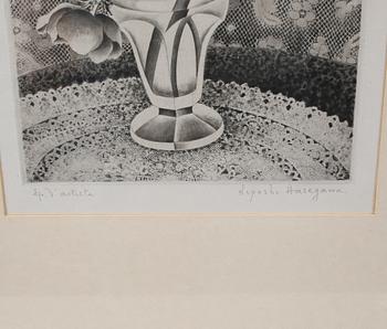 KIYOSHI HASEGAWA, aquatint, signerad, numrerad EA.