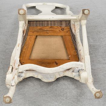 STOLAR, ett par, senbarock, 1700-talets mitt.