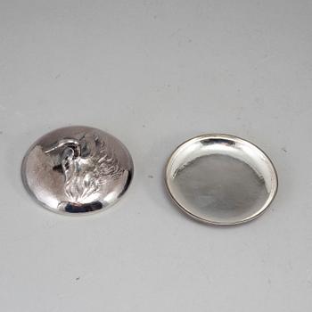 A Sterling silver box by Olle Ohlsson, Stockholm, 1983.