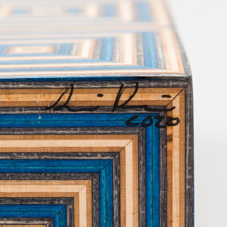ALEKSI PUUSTINEN, 'I-Block' art object, signed.