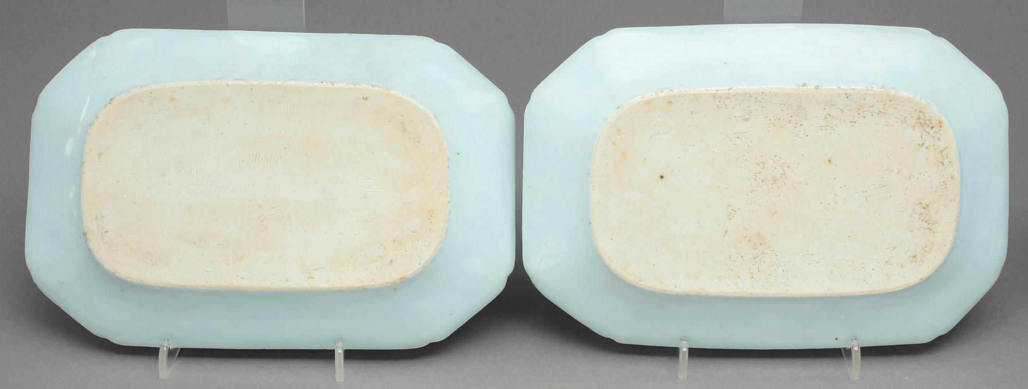 STEKFAT, 4+1, porslin, Qianlong, Kina 1700-tal.