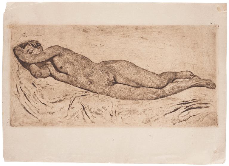 Lotte Laserstein, "Schlafender weiblicher Akt".