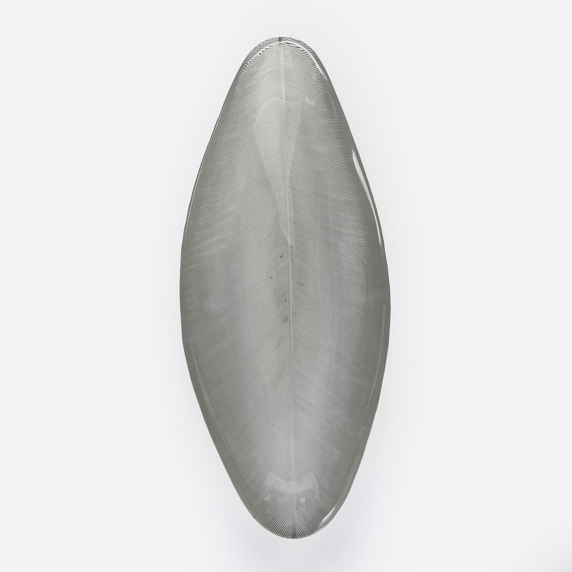 Tapio Wirkkala, konstglas, "Fjäder", signerad Tapio Wirkkala Iittala -54.