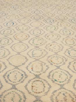 CARPET. "Lökar". Knotted pile. 324 x 185,5 cm. Signed and dated IH 53 at the back.