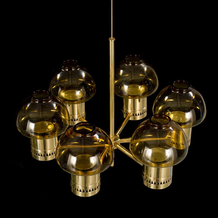 A chandelier, designed by Hans-Agne Jakobsson for Hans-Agne Jakobsson AB.