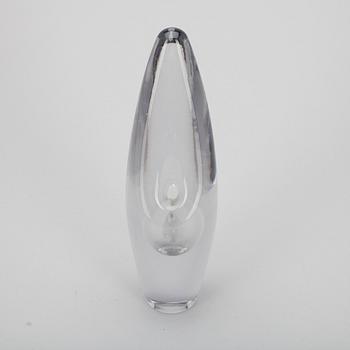 GLASSKULPTUR, "Orkidé" signerad Timo Sarpaneva Iittala -56.