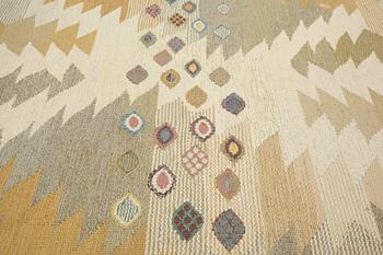 Barbro Nilsson, a carpet, "Tånga ljus", flat weave, ca 253,5 x 185,5-187,5 cm, signed AB MMF BN.