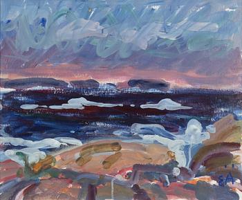 Erling Ärlingsson, oil on paper-panel, signed.