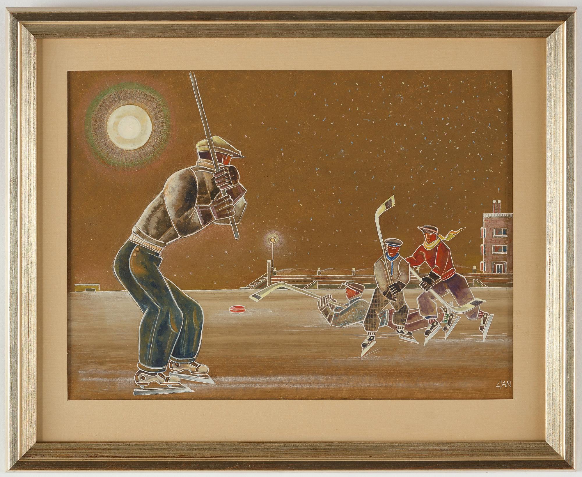 Gösta Adrian-Nilsson, Ishockeyspelare.