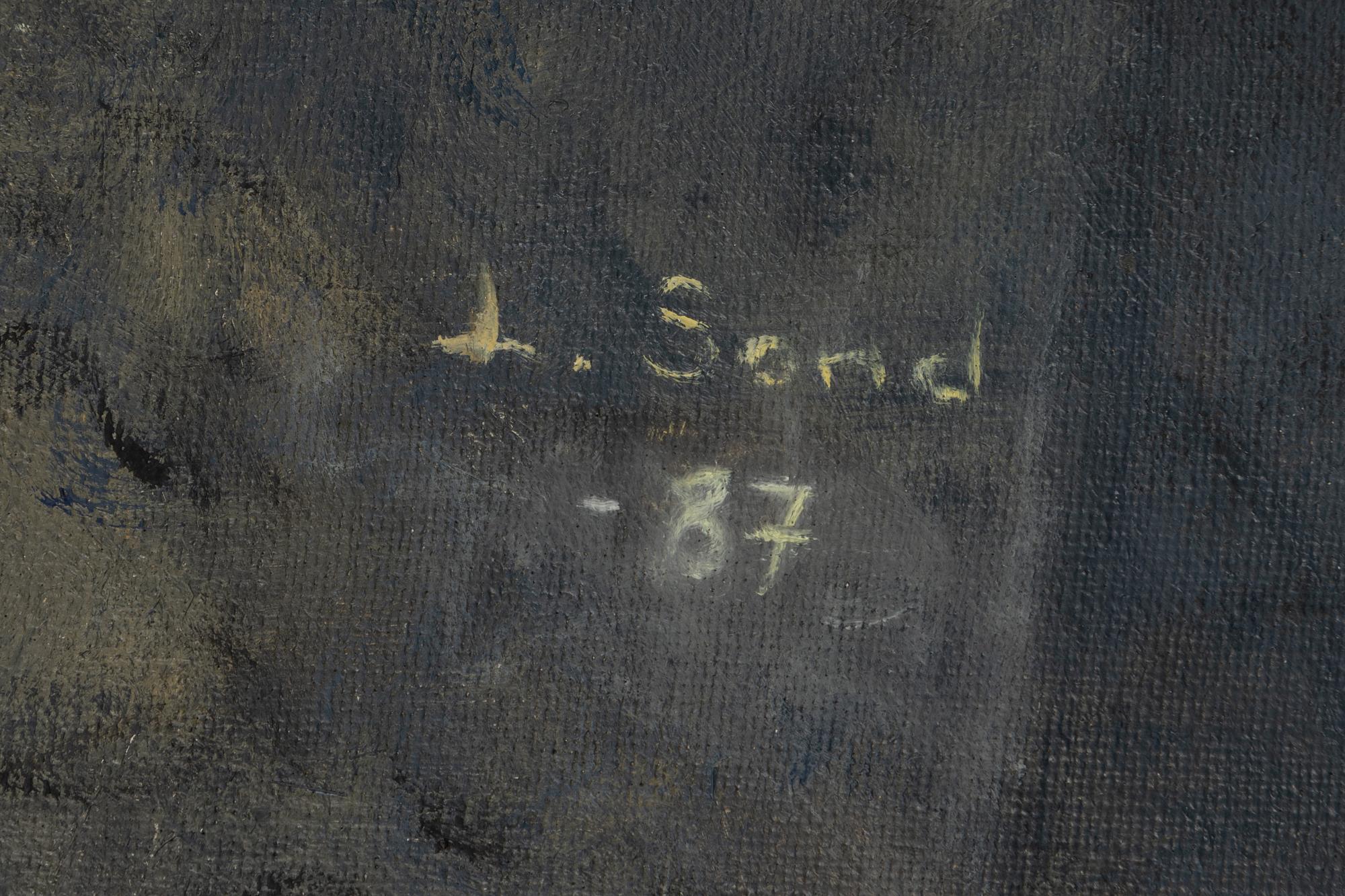 Lennart Sand, oil on canvas, signed.