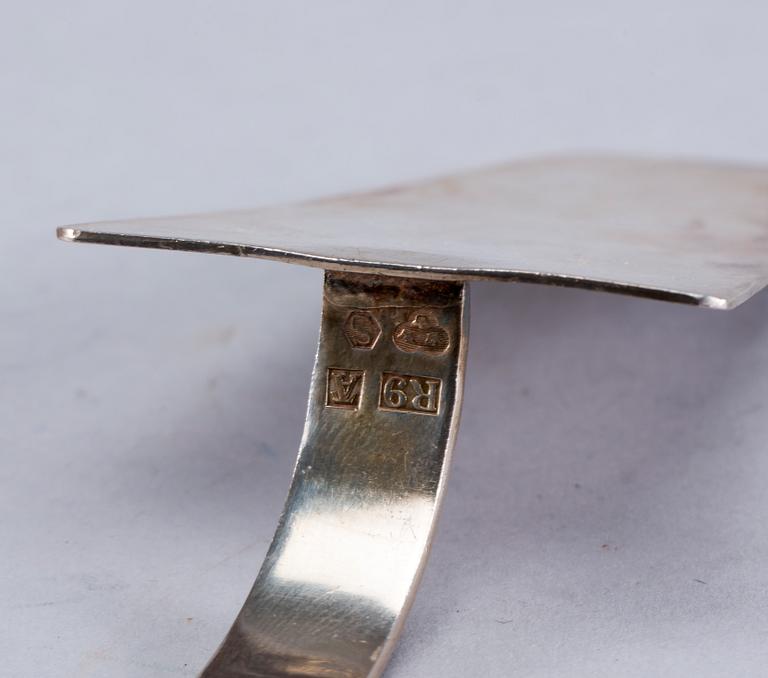 SERVERINGSSPADE, silver, Wiwen Nilson, Lund 1967. 74 g.