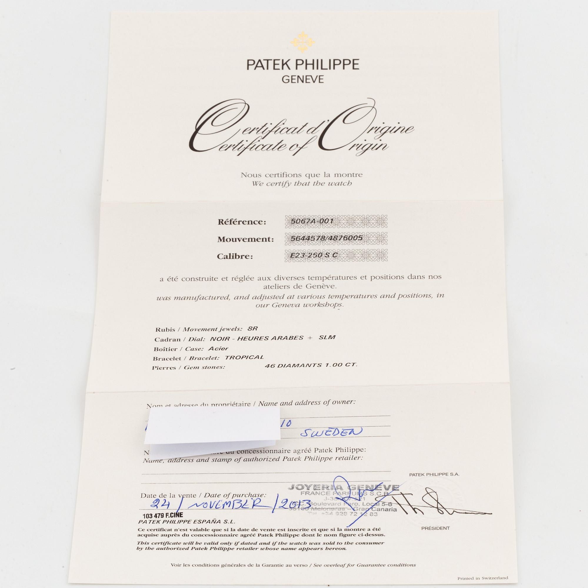 Patek Philippe, Aquanaut, Luce.