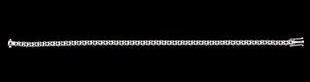ARMBAND, 18 k vitguld, 54 briljantslipade diamanter tot ca 4.92 ct.