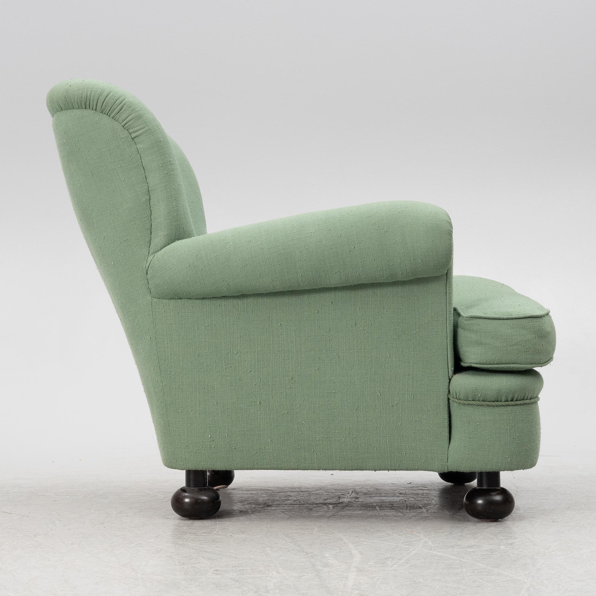 Josef Frank, a model 336 armchair, Firma Svenskt Tenn, Sweden.