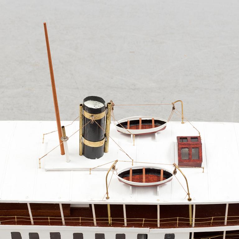BÅTMODELL, "S/S Mariefred", omkring 2000.